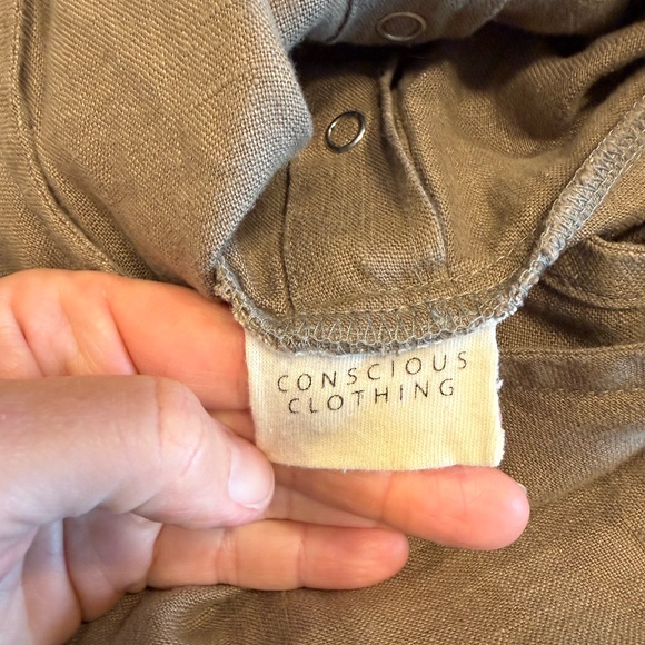 Conscious Clothing BACKYARD JUMPSUIT, SAGE, Medium - Picture 5 of 6